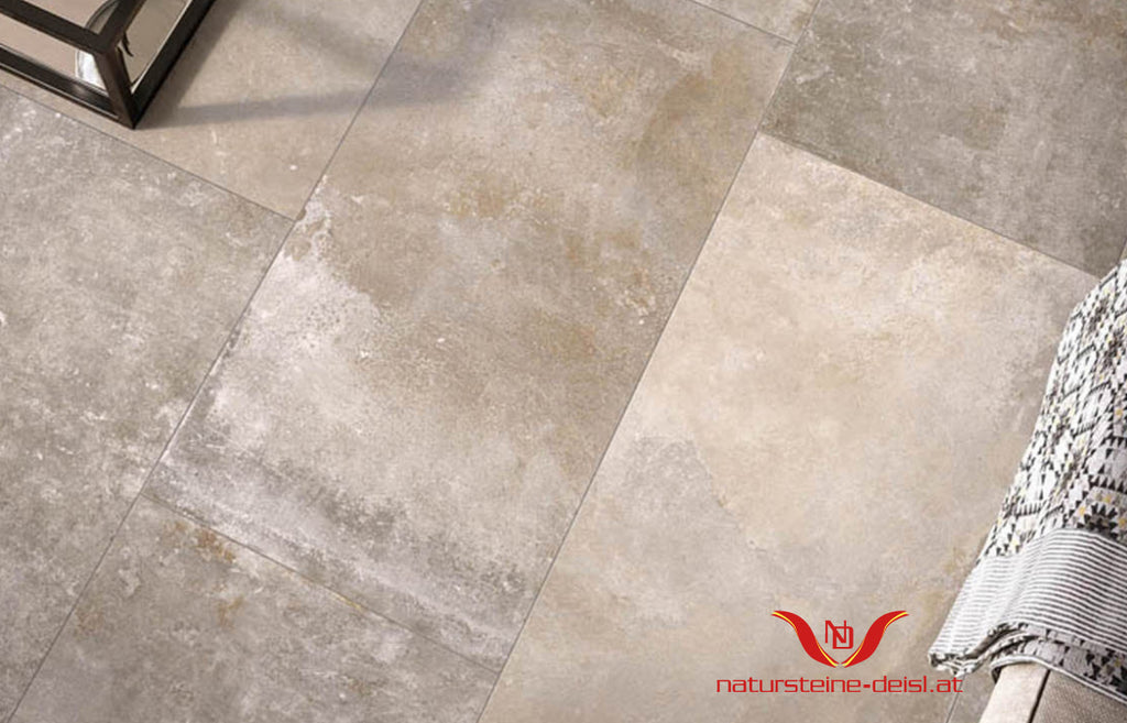 FEINSTEIN STEINOPTIK LIMESTONE BURGUND CREAM PLATTE Natursteine Deisl