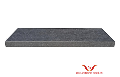 FEINSTEIN STEINOPTIK KALKSTEIN BLAUGRAU mit WINKEL POOL-BECKENRAND-STEIN