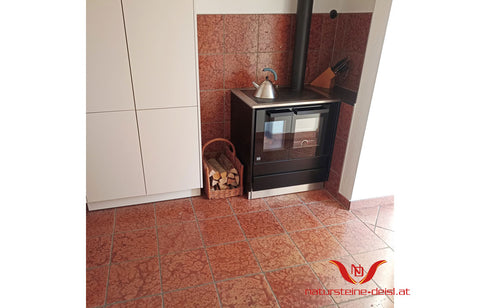 KALKSTEIN VERONA ROT ANTIKMARMOR FLIESE