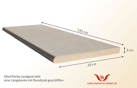 KALKSTEIN LAGUNA CREMA POOL-BECKENRAND-STEIN