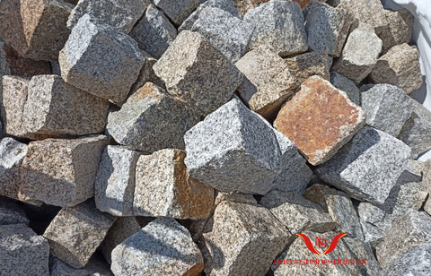 HARTBERGER GRANIT GRAU-BRAUN / ROST PFLASTERSTEIN aus Österreich