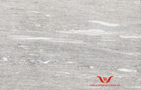 HANDMUSTER ZU FEINSTEIN STEINOPTIK VALSER QUARZIT HELLGRAU BODENPLATTE