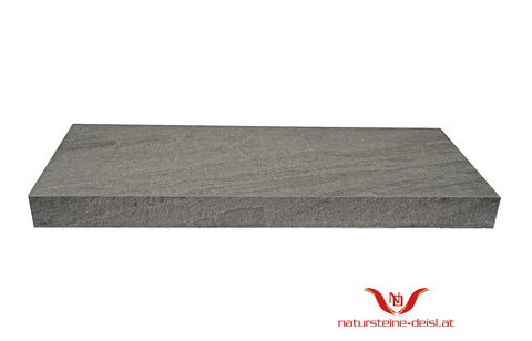 FEINSTEIN STEINOPTIK SANDSTEIN HELLGRAU ( KANDLA GREY ) mit WINKEL POOL-BECKENRAND-STEIN