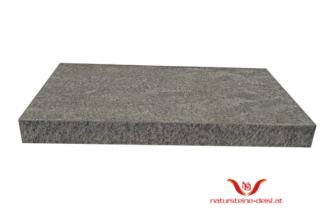 FEINSTEIN STEINOPTIK QUARZIT GRAU mit WINKEL POOL-BECKENRAND-STEIN