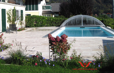 MARMOR WEISS POOL-BECKENRAND-STEIN