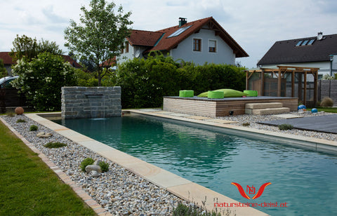 HARTSANDSTEIN GELB BEIGE ( MINT, LEMON ) POOL-BECKENRAND-STEIN