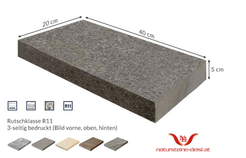 FEINSTEINZEUG MAUER-ABDECK-PLATTE 60x40x5 cm und 40x20x5cm in 6 ansprechenden DESIGNS