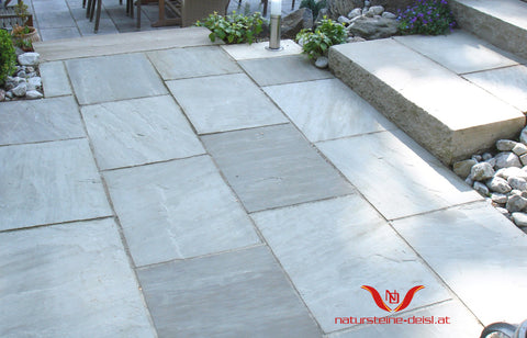 HARTSANDSTEIN GRAU ( KANDLA GREY ) BLOCKSTUFE