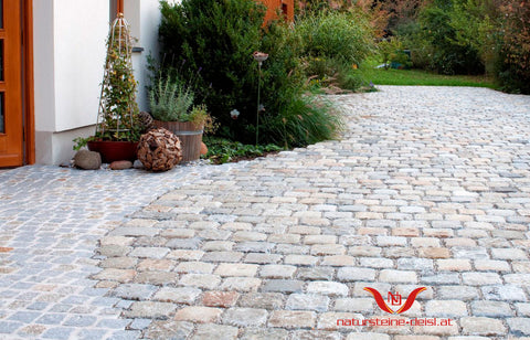 HARTBERGER GRANIT GRAU-BRAUN / ROST PFLASTERSTEIN aus Österreich