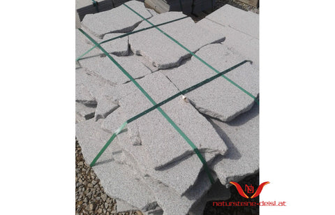 HARTBERGER GRANIT GRAU und SCHREMSER PLATTE POLYGONAL
