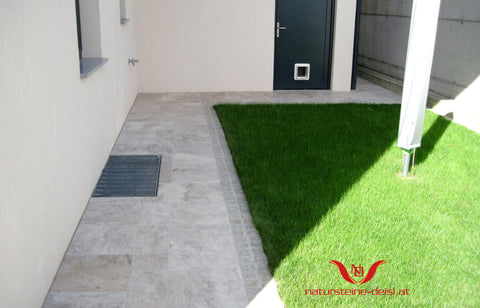 TRAVERTIN BEIGE-SILVER PREMIUM PLATTE