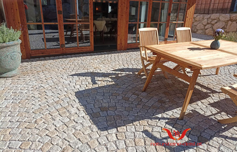 GRANIT GELB-GRAU PFLASTERSTEIN aus Europa