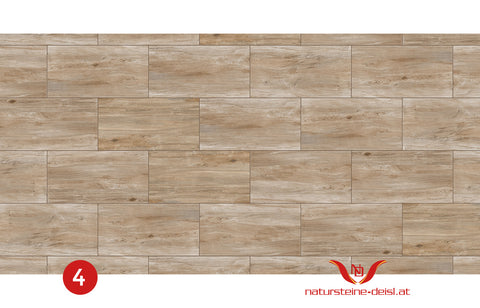 TERRASSENPLATTE IN HOLZOPTIK - 6 unterschiedliche Farben im Format 80 / 40 / 2 cm