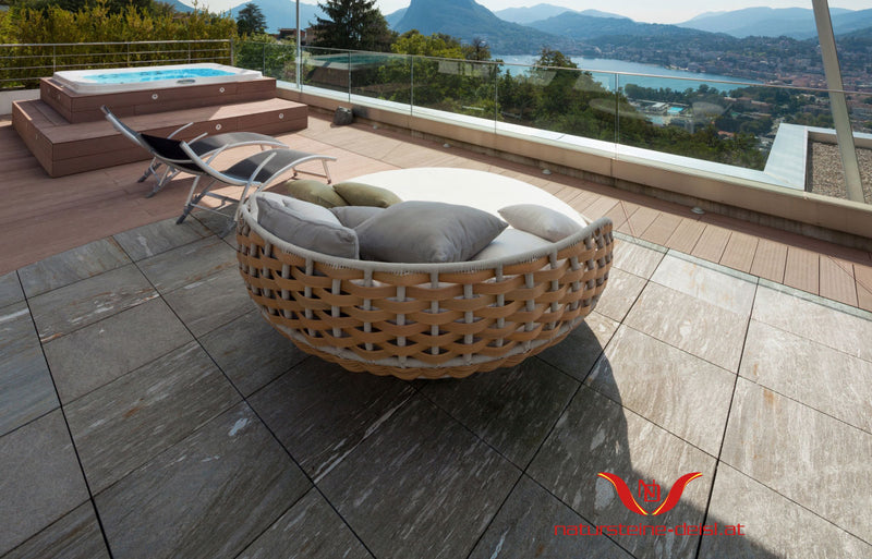 Feinsteinzeug Gneis Onsernone Terrassenplatten
