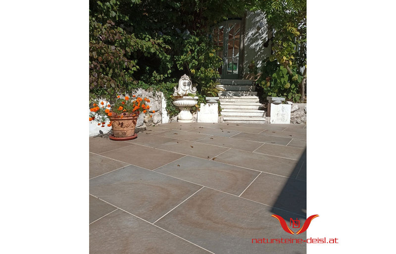 Feinsteinzeug Sandstein Sahara Beige Terrassenplatten