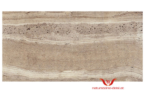 HANDMUSTER ZU FEINSTEINFLIESE STEINOPTIK TRAVERTINO ROMANO MARRONE