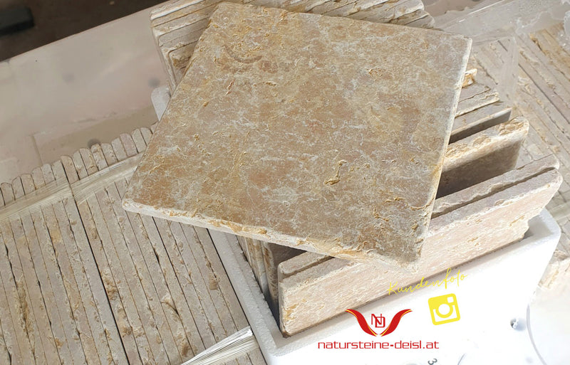 Kalkstein Giallo Reale Antikmarmor Fliese