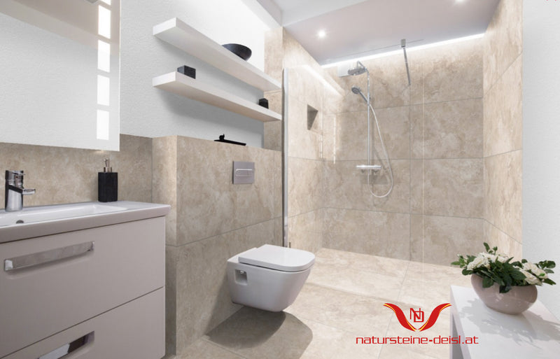 Feinsteinzeug Travertin Classic Beige Fliesen