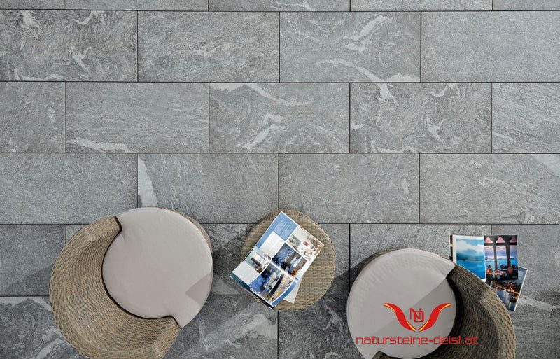 Feinsteinzeug Gneis Onsernone Terrassenplatten