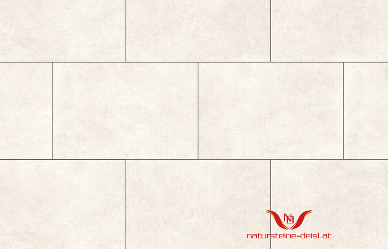 Feinsteinzeug Kalkstein Vanilla Crema Terrassenplatten