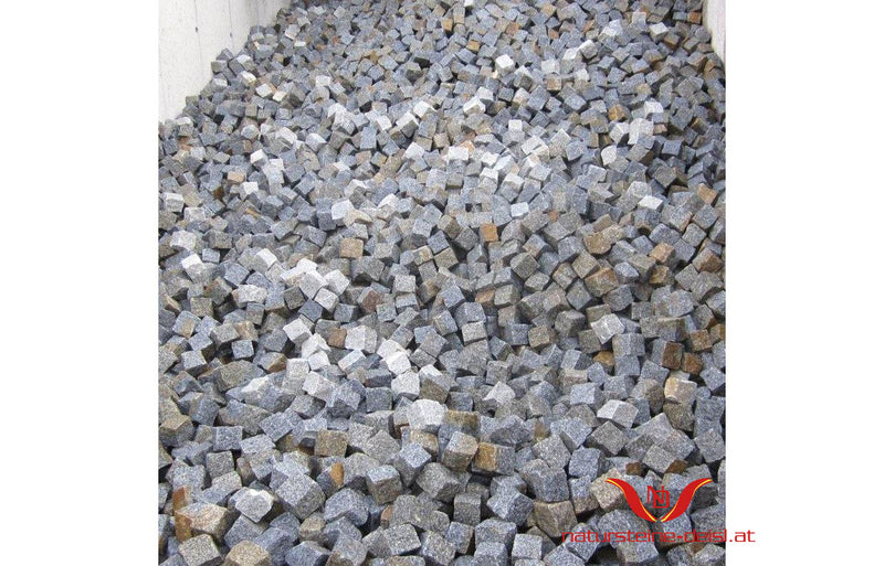 Hartberger Granit Grau-Braun / Rost Pflastersteine