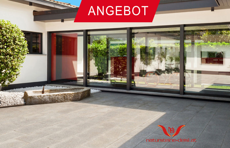 Granit Ennsdorfer Ghana Grey Terrassenplatten