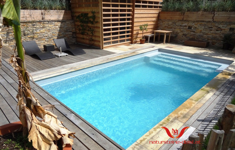 Hartsandstein Mint Poolumrandung