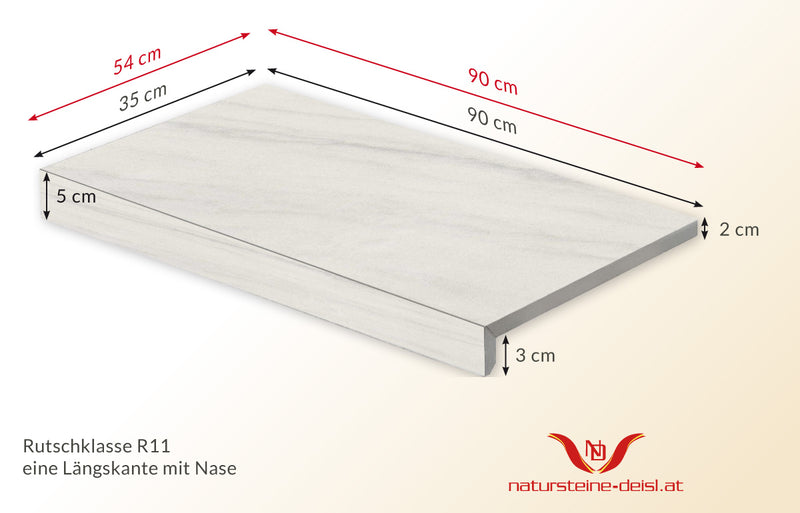 Feinsteinzeug Kalkstein Beige Poolumrandung
