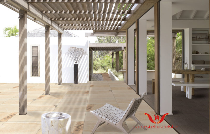 Feinsteinzeug Kalkstein Solnhofener Terrassenplatten