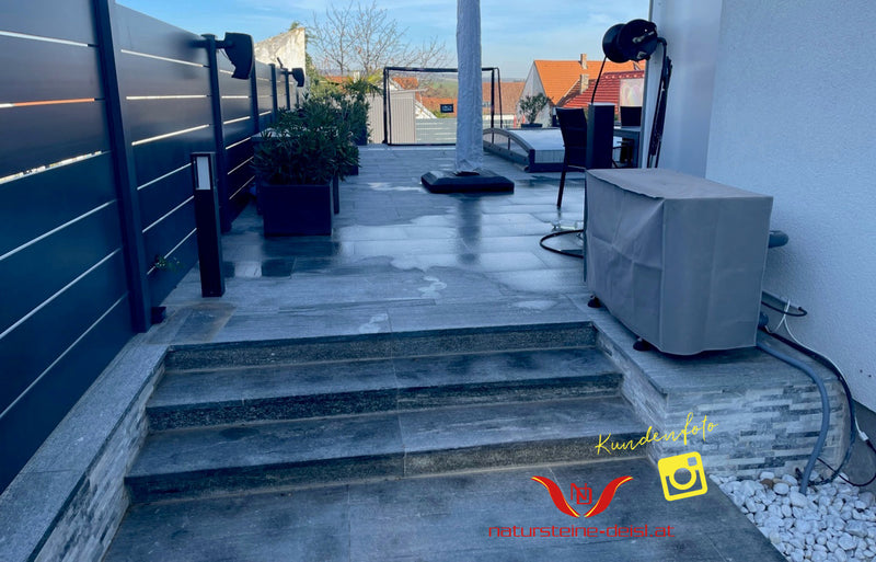 Taifun Grey Gneis Terrassenplatten