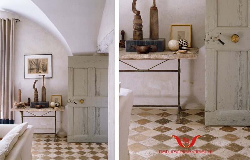 Travertino Noce Antikmarmor Fliese