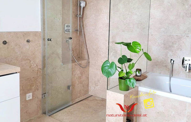 Feinsteinzeug Travertin Classic Beige Fliesen