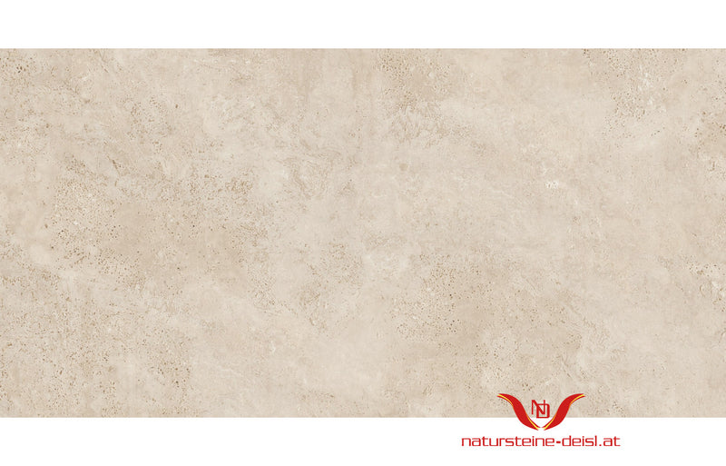 Feinsteinzeug Travertin Classic Light Ivory Terrassenplatten