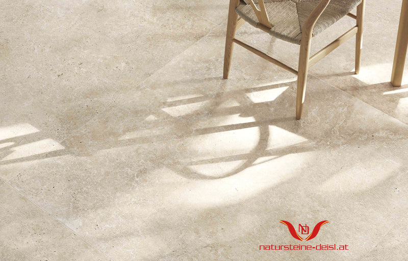 Feinsteinzeug Travertin Beige Vanilla Fliesen