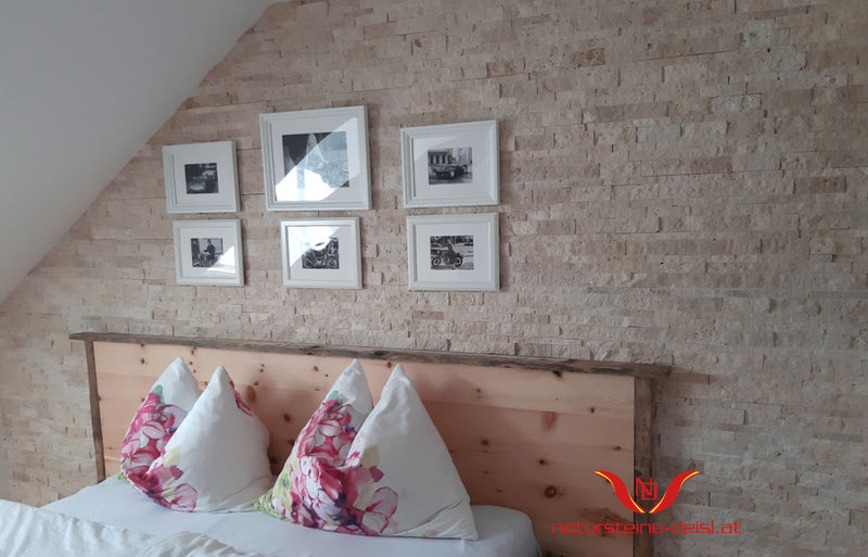 Travertin Beige Wandpaneel