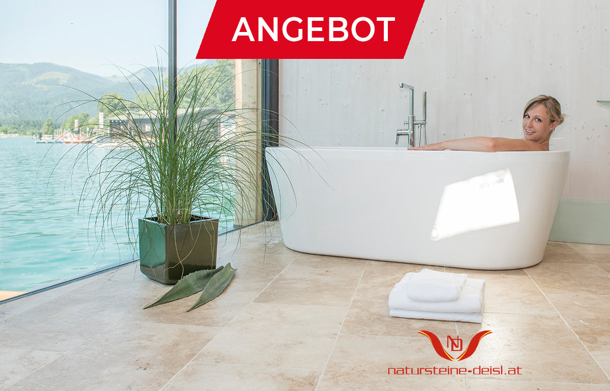 Travertin Beige Premium Fliesen | Natursteine Deisl — Natursteine Deisl ...