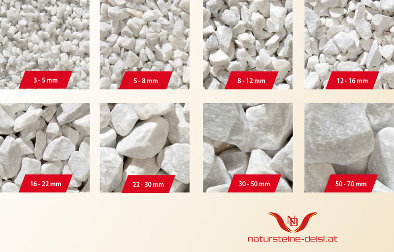 Marmor Bianco Carrara Ziersplitt