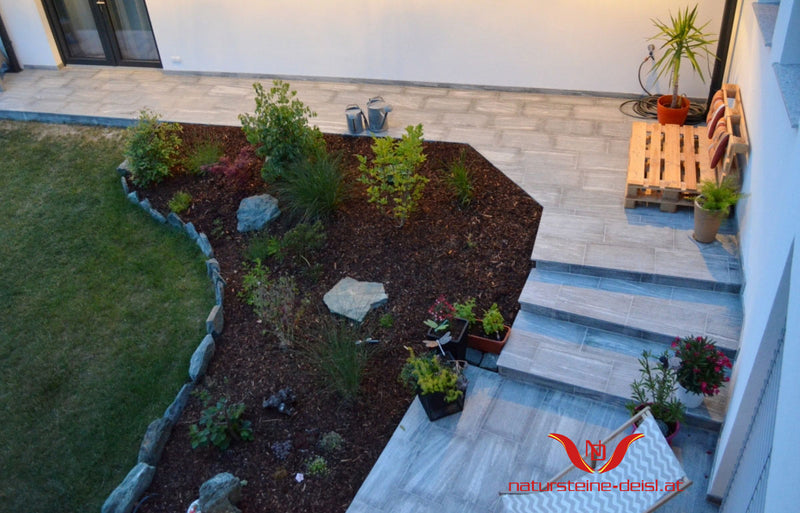 Taifun Grey Gneis Terrassenplatten