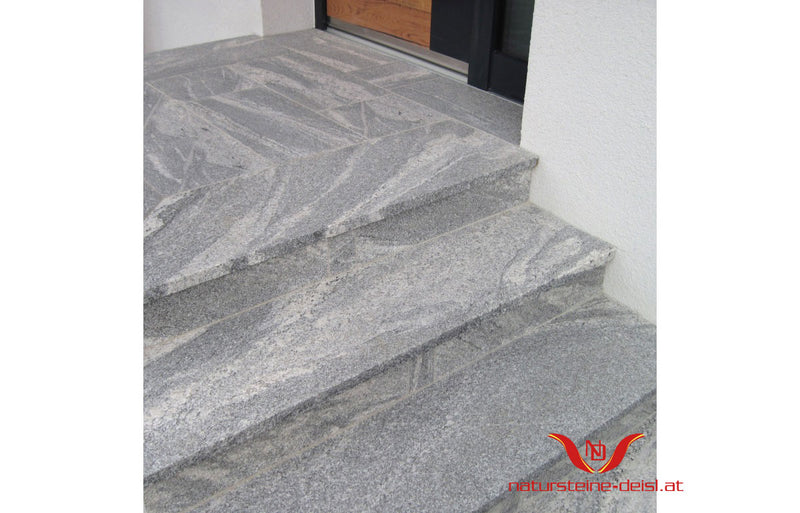 Gneis Santiago Grey Trittstufe
