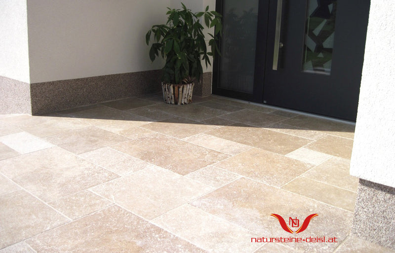 Travertin Noce Premium Terrassenplatten