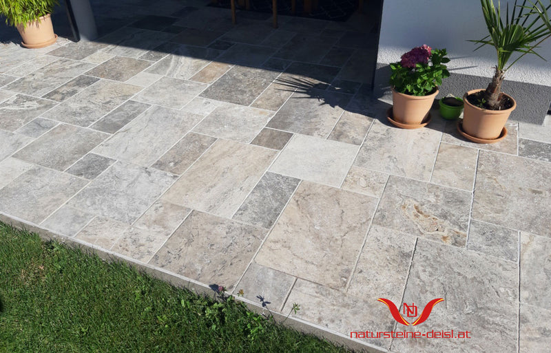 Travertin Silver Premium Terrassenplatten