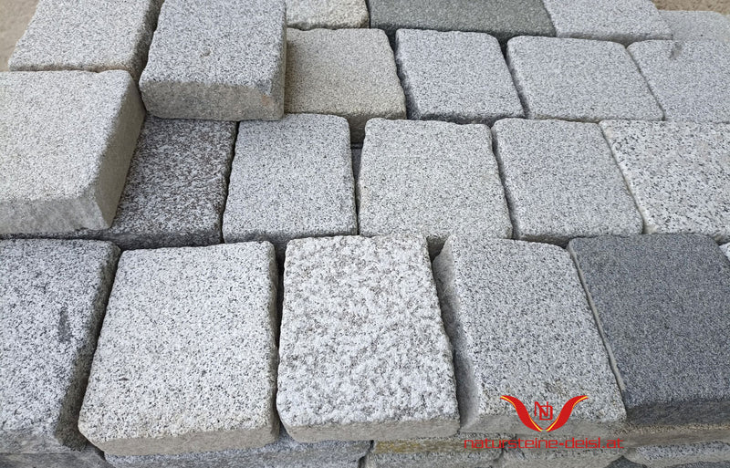 Historische Altwien Granit Grau-Bunt Pflasterplatten