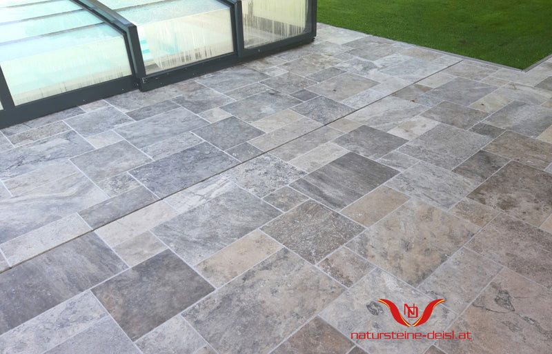 Travertin Silver Premium Terrassenplatten