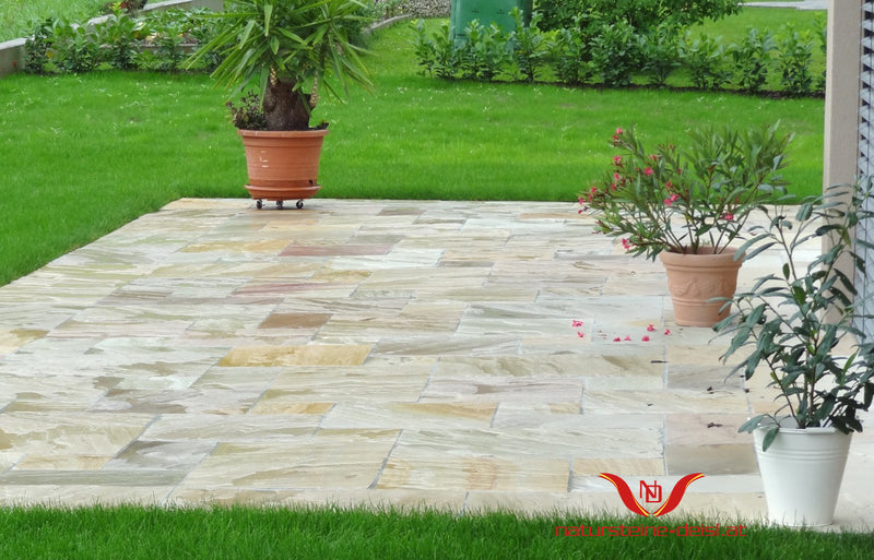 Hartsandstein Mint Terrassenplatten