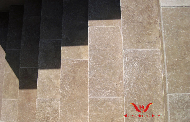 Travertin Noce Premium Terrassenplatten