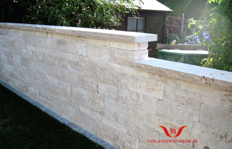 Travertin Beige Mauerstein