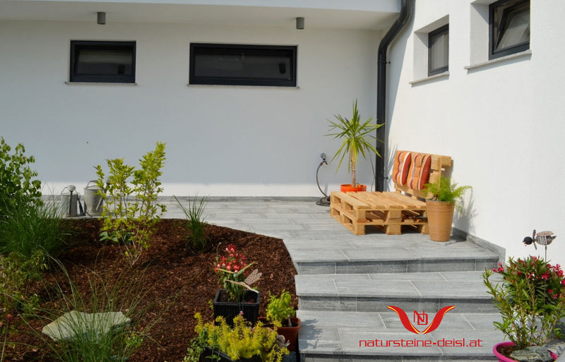 Taifun Grey Gneis Terrassenplatten