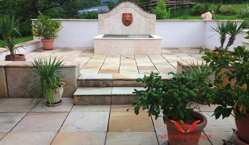 Hartsandstein Mint Terrassenplatten