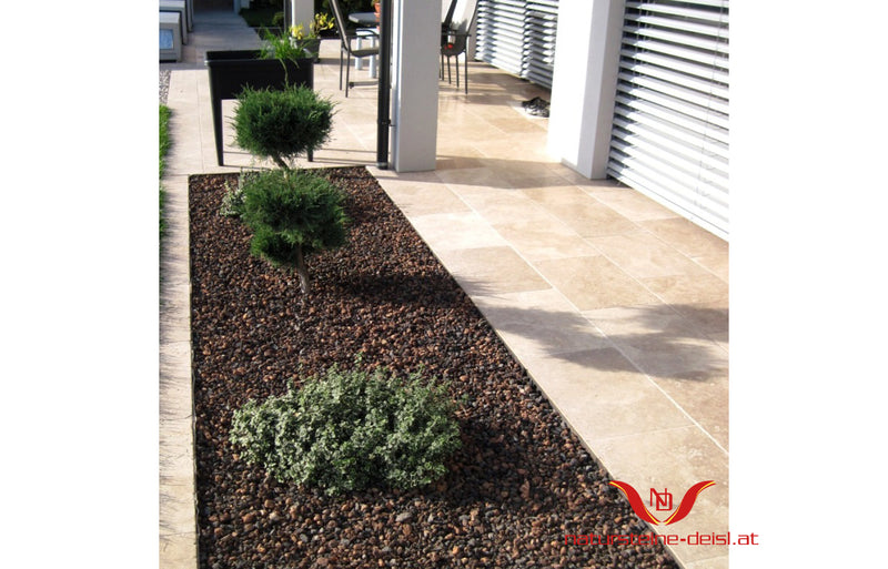 Travertin Noce Premium Terrassenplatten