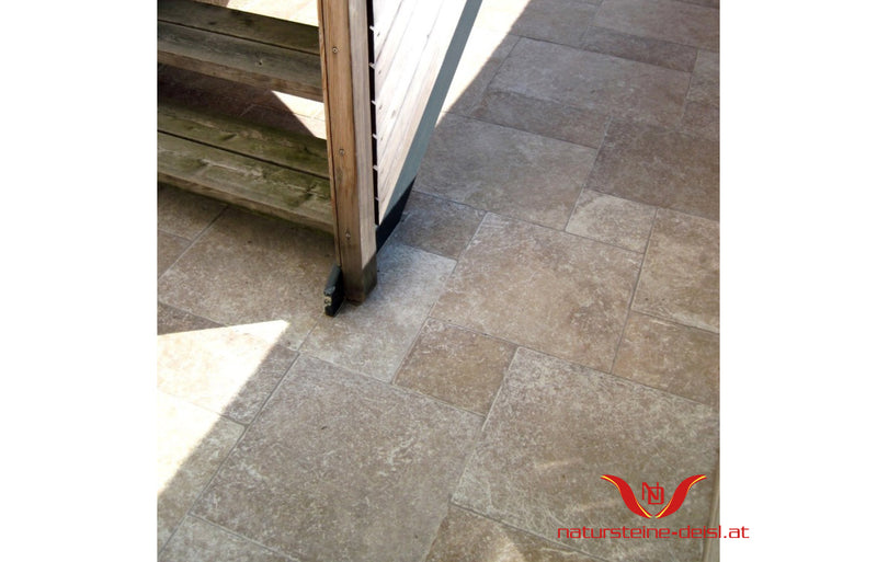 Travertin Noce Premium Terrassenplatten